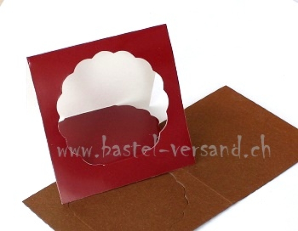 Tischkarte Aufsteller "Blume" braun