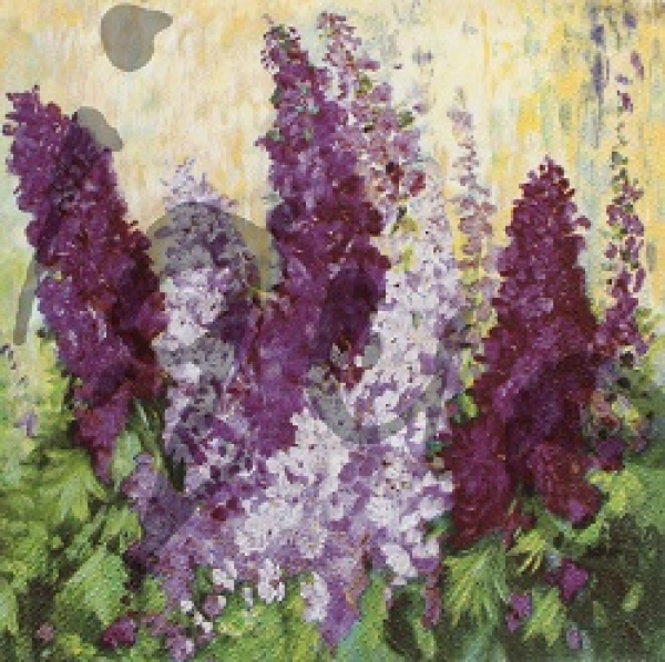 Serviette larkspur impressions lila