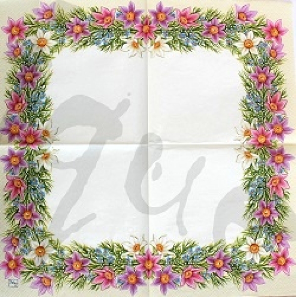 Serviette blumenranke (2Stk.)