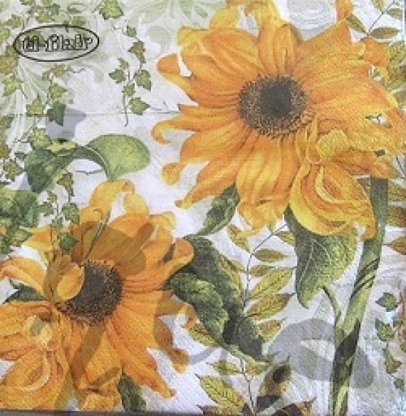 Serviette girasoles amarillos green