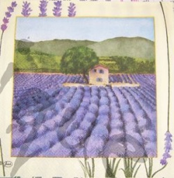 Serviette lavendelfeld