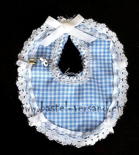 Babylatz mit Nuggi weiss