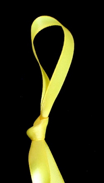 Satinband 1cm gelb (solange Vorrat)