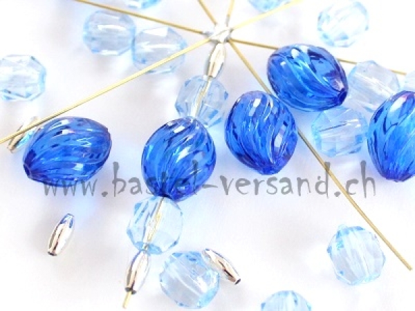 Bastelpackung Perlenstern B1 blau