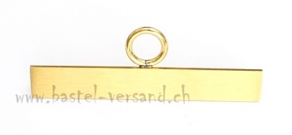 Beschlag Messing glatt 8cm