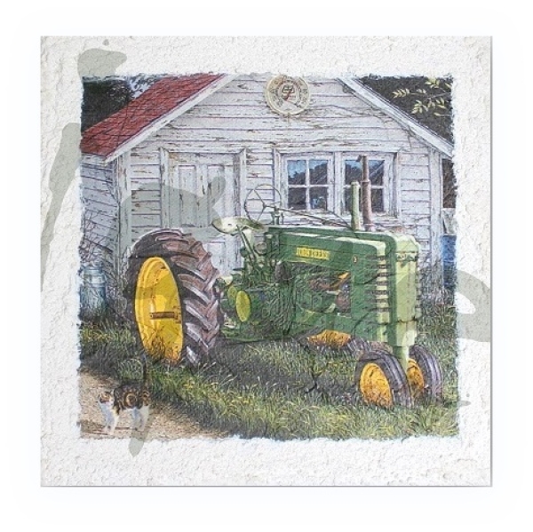 Keilrahmenbild Traktor John Deere