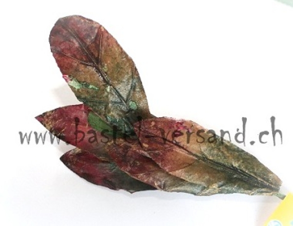 Blätterzweig rot/grün/gold