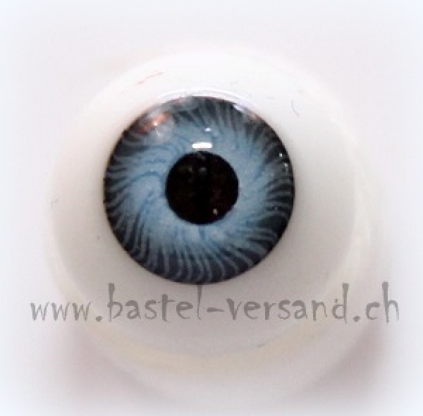 Kristallglas Puppenaugen 8mm blau
