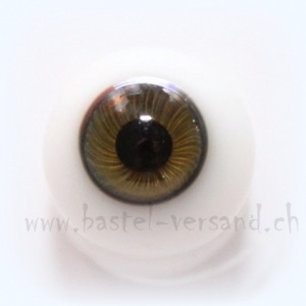 Kristallglas Puppenaugen 14mm  topas