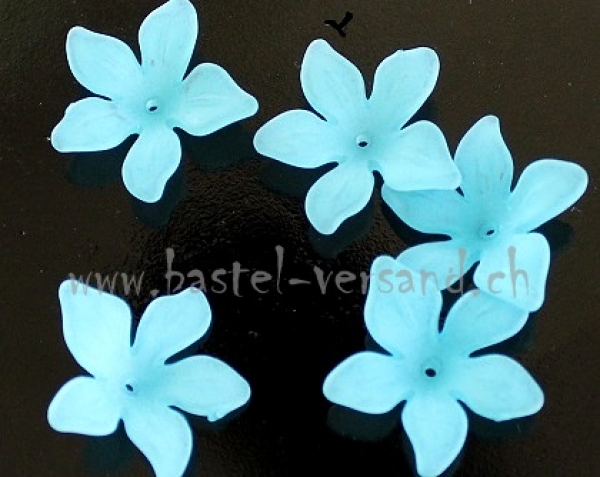 Acryl Blume 28mm hellblau