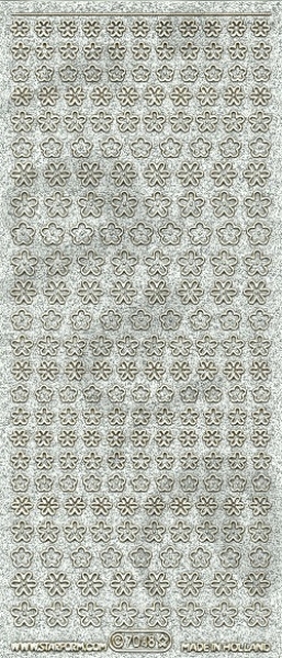 Sticker Blümchen Glitter (7048) gold