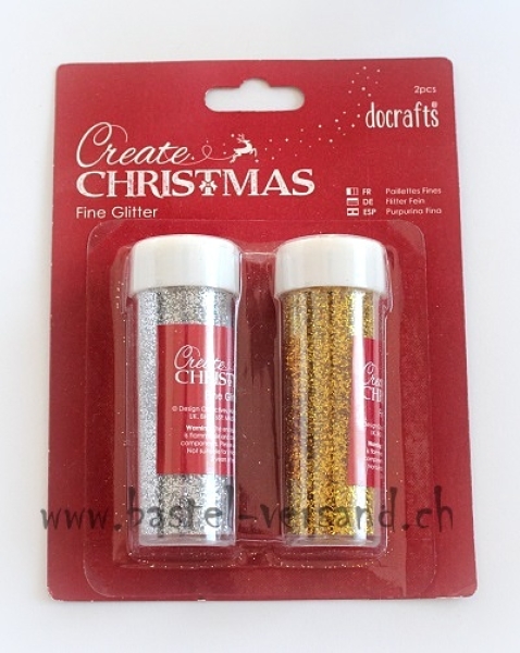 Flitter fein gold und silber