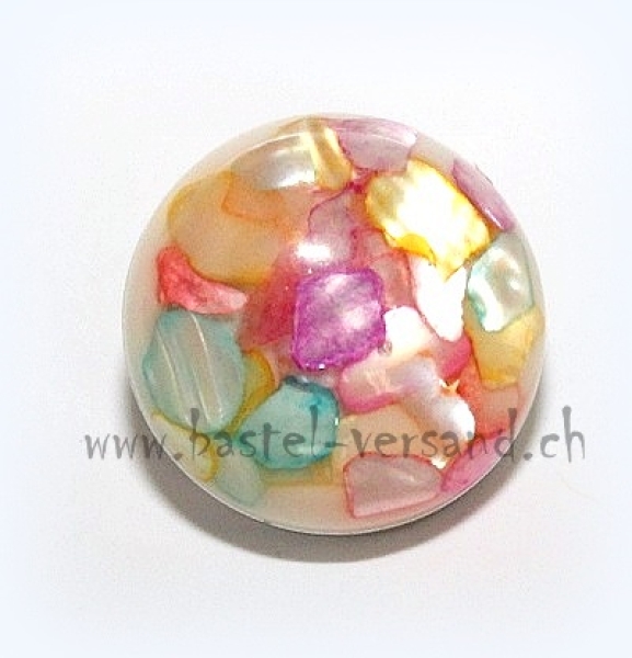 Click Button 18mm Muschel pastellfarben