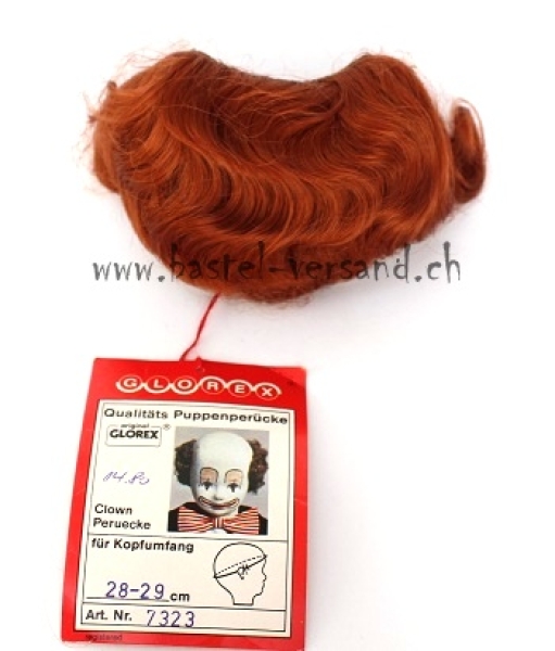 Clown Perücke 28 - 29cm (Glatze)