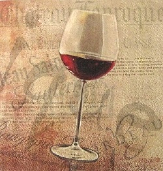 Serviette classic red wine