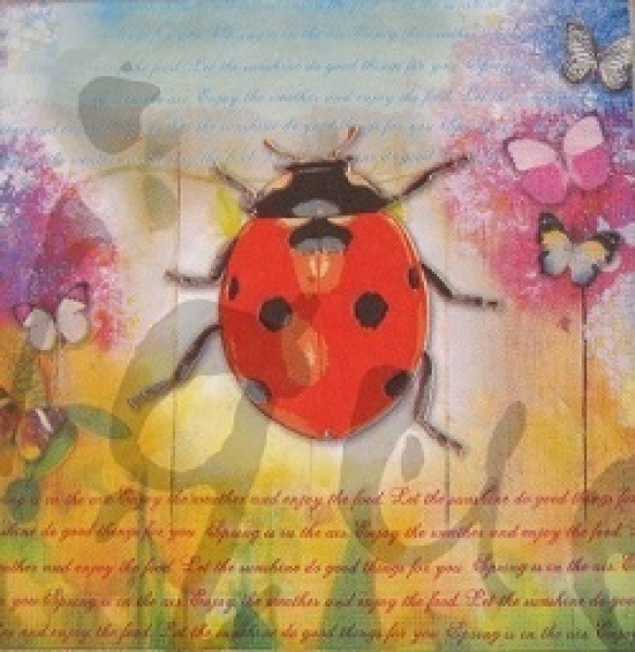 Serviette marienkäfer