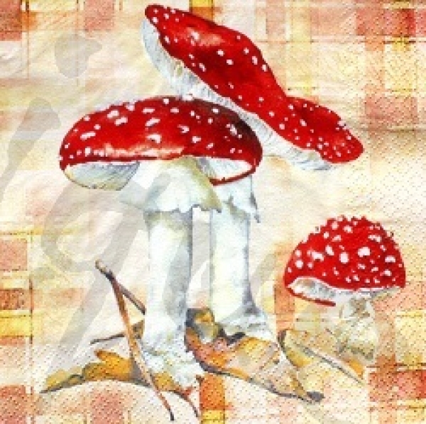 Serviette fliegenpilz