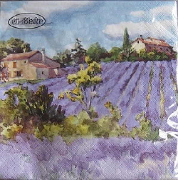 Serviette lavander fields forever