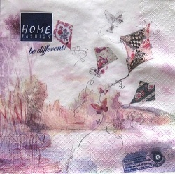 Serviette abstract kites