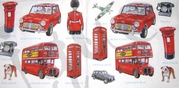 Serviette london icons