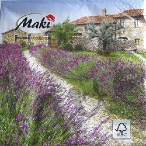 Serviette lavender farm