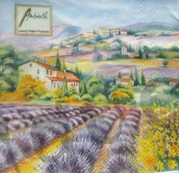 Serviette lavender fields