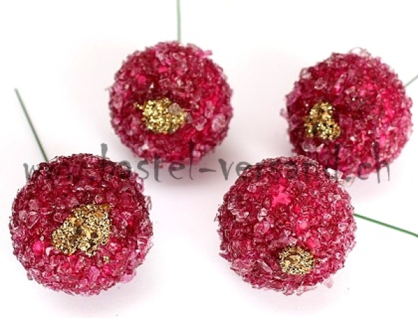 Deko Apfel dunkelrot