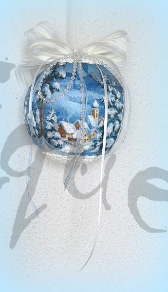 Dekokugel Winterdorf