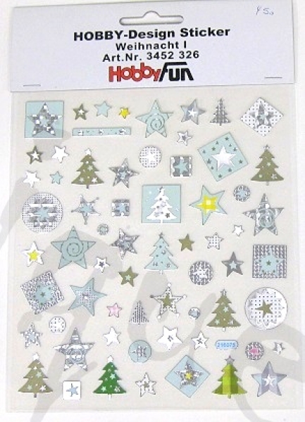 HobbyFun Sticker  Weihnacht 1