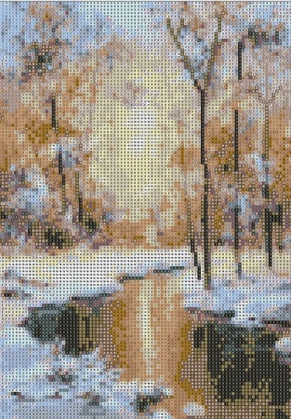 Diamond Painting Winterlandschaft
