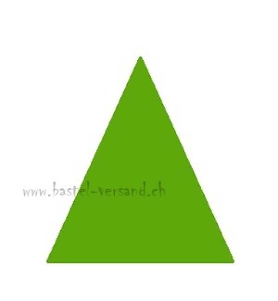 Aufblatt zu Dreiecktischkarte grün