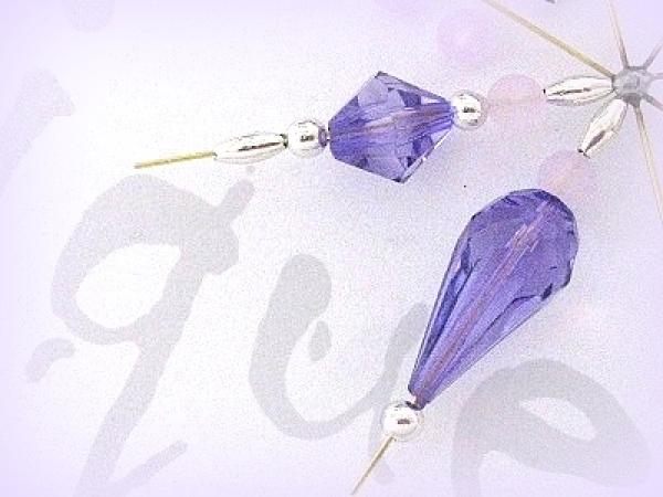 Bastelpackung Perlenstern E3 violett