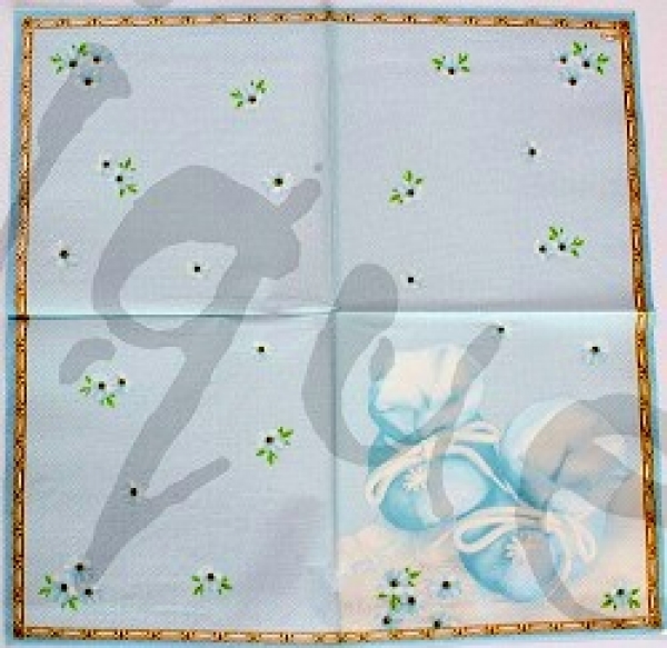 Serviette baby hellblau