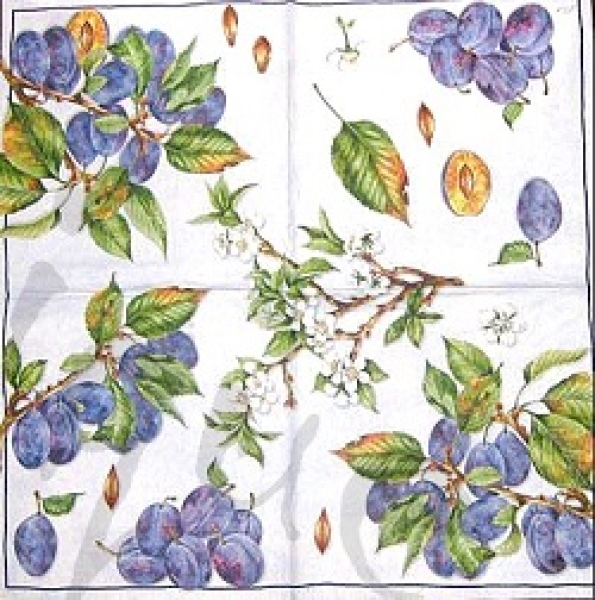 Serviette zwetschgen