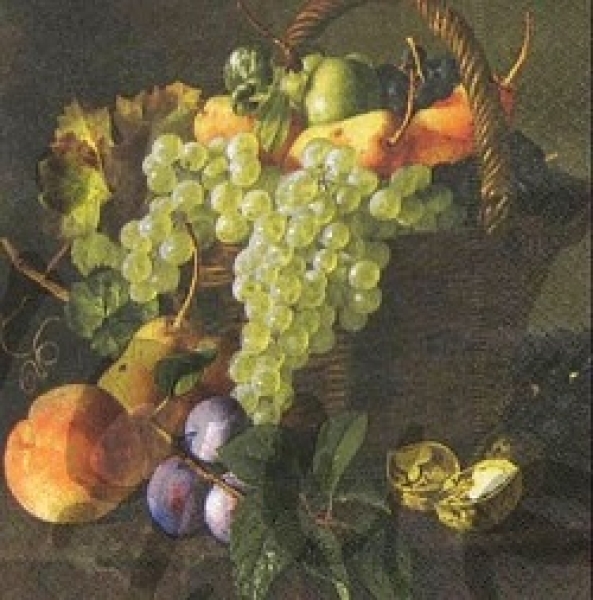 Serviette früchtekorb