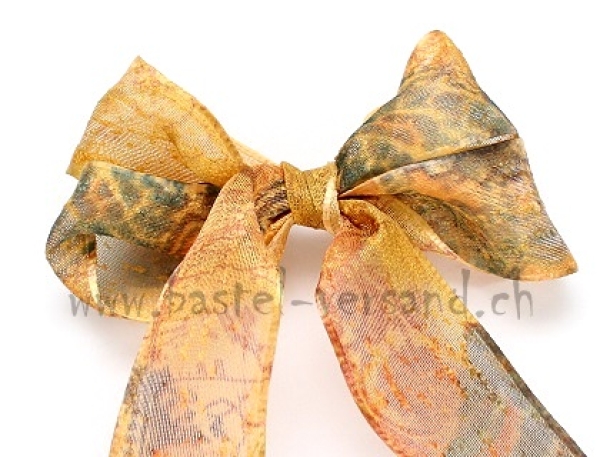 Dekoband 4cm Flammenband gelb