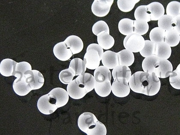 Farfalle weiss gefrostet 2 x 4mm