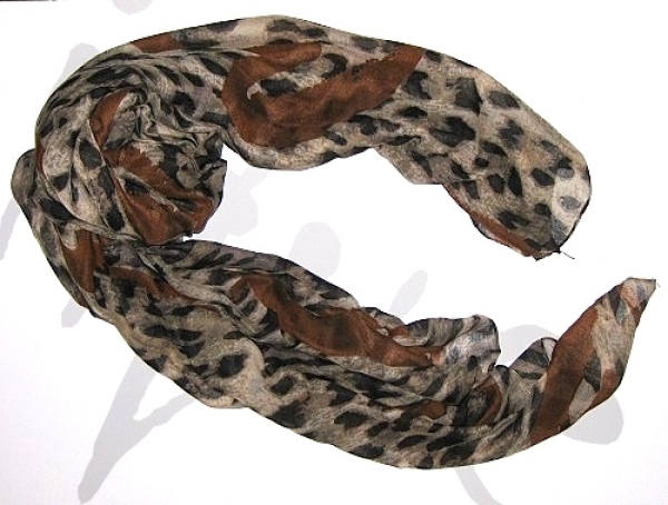 Schal braun Felloptik