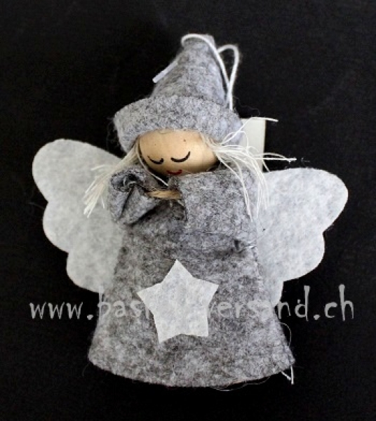 Engeli Filz ca. 9cm grau