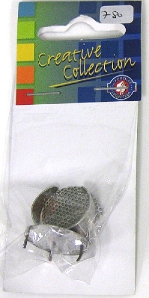 Fingerring mit Siebplatine antiksilber