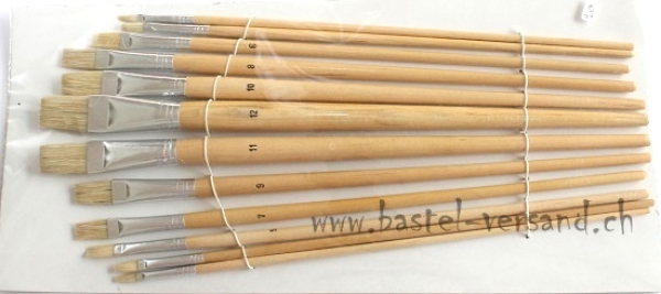 Flachpinsel Set