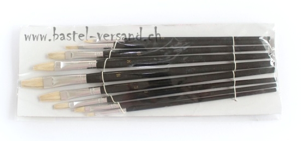 Flachpinsel Set