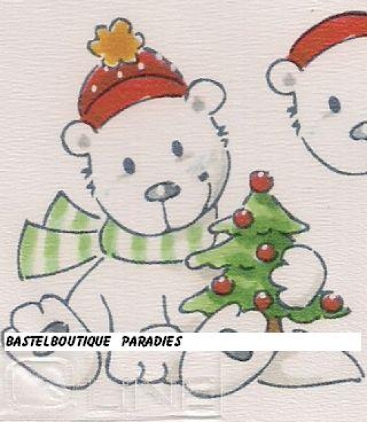 3D Schnittbogen Pinguine-Bär-Schneemann