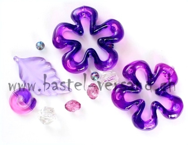 Bastelpackung Girlande violett (2)