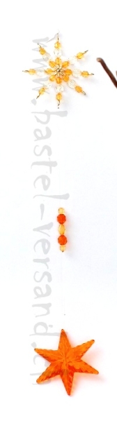 Girlande Sterne orange