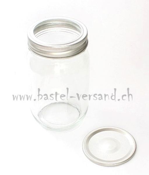 Glas mit 2-tlg. Deckel