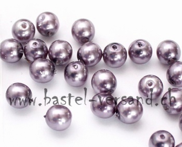 Glasperle 6mm flieder