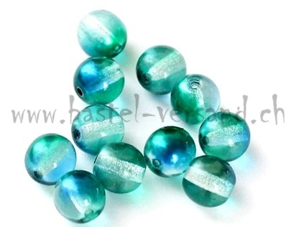 Glasperle 6mm grün (Stk.)