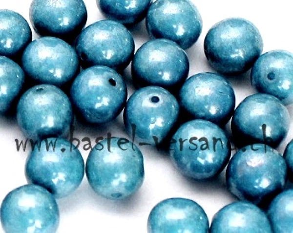 Glasperle 8mm aqua