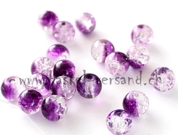 Crackle 6mm amethyst